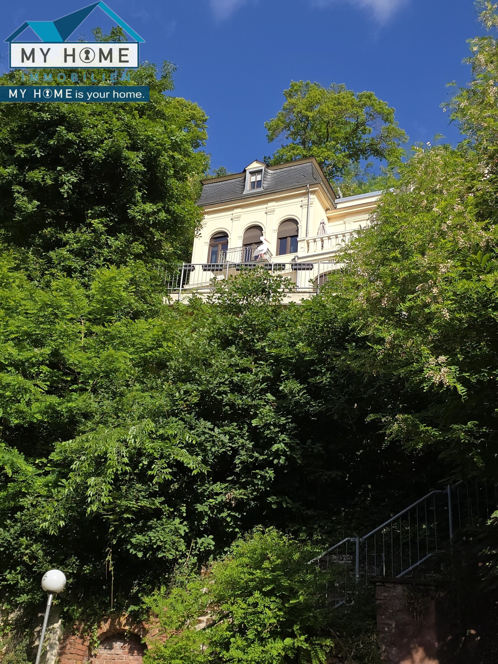 Blick oberhalb zu "Villa Stapel" Blick oberhalb zu "Villa Stapel"