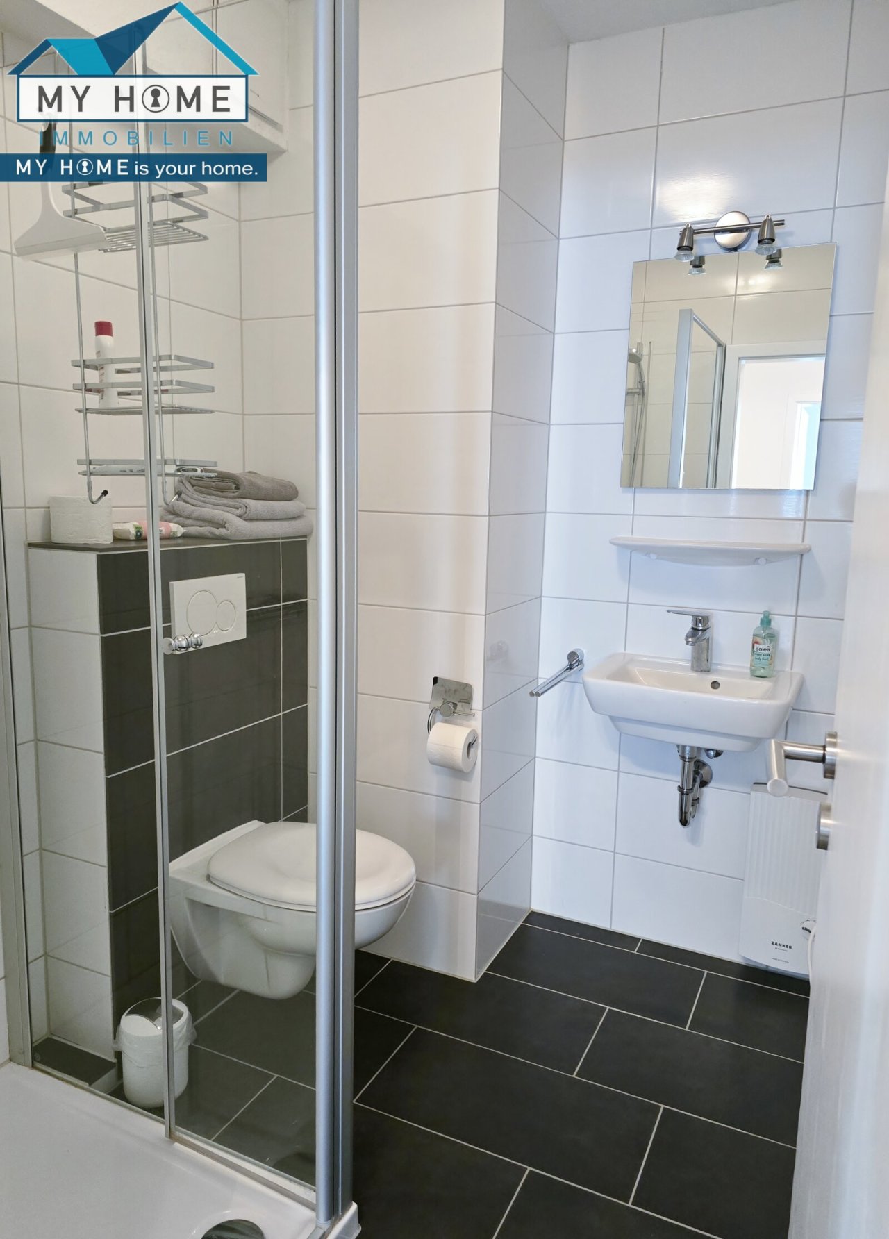  Gäste-WC lediglich mit Dusche