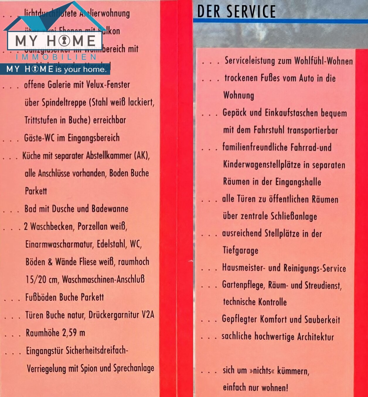 Ausstattung & SERVICE Ausstattung & SERVICE
