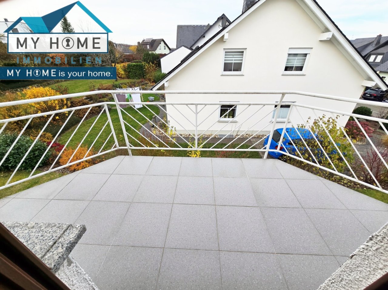 Balkon auf Erker beim Schlafzimmer