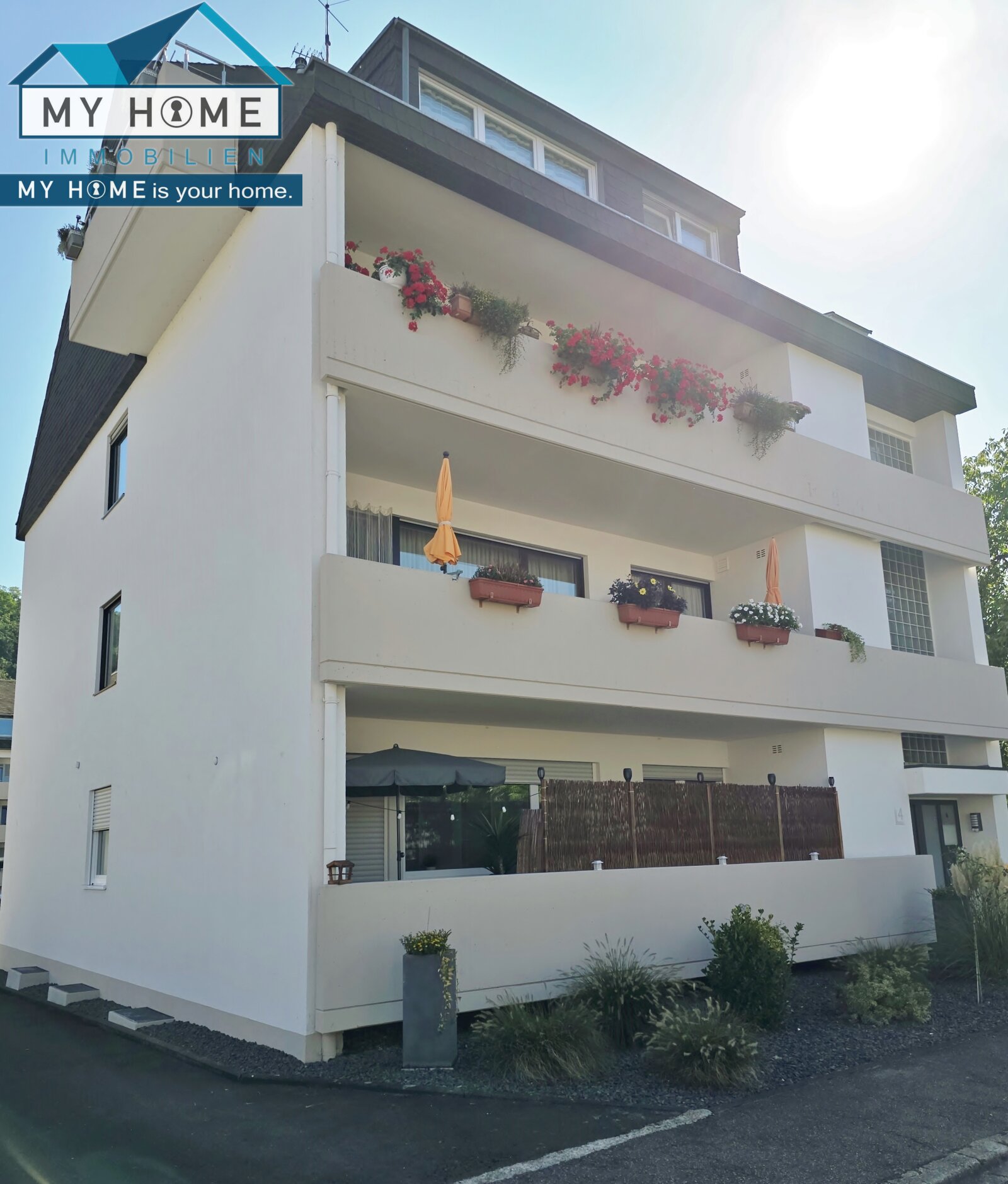  seitlicher Blick auf Haus