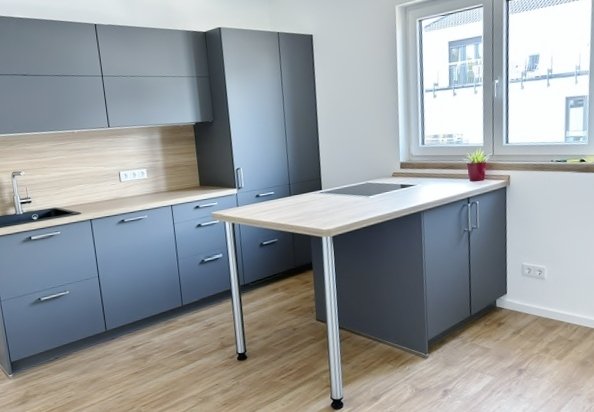 Küche mit Theke Küche mit Theke