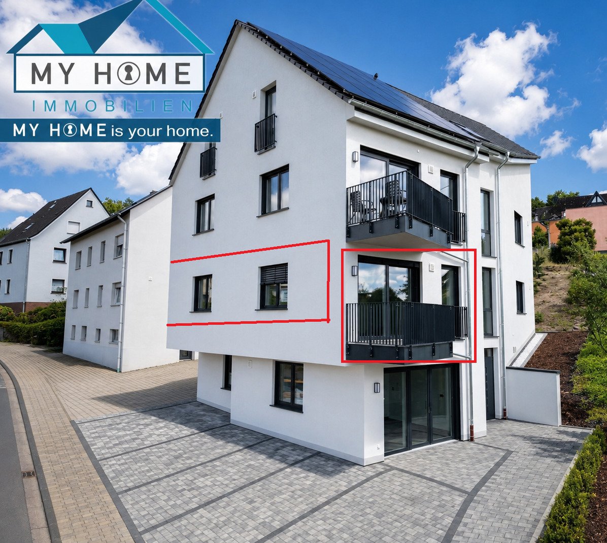 Mertesdorf: Ruwer Idylle trifft Lebensqualität: 2 ZKB, Balk., St.-Pl., ca. 55 m² Traumwohnung in Mertesdorf 