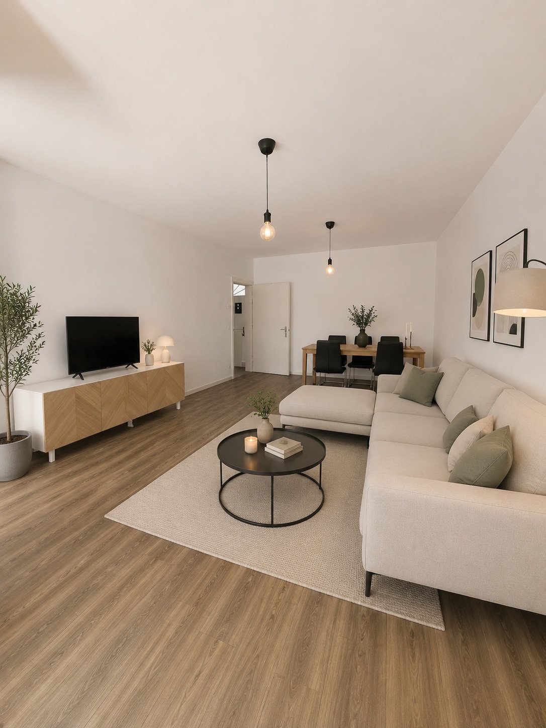 Blick aus Wohnzimmer zur Diele (Vorschlag)